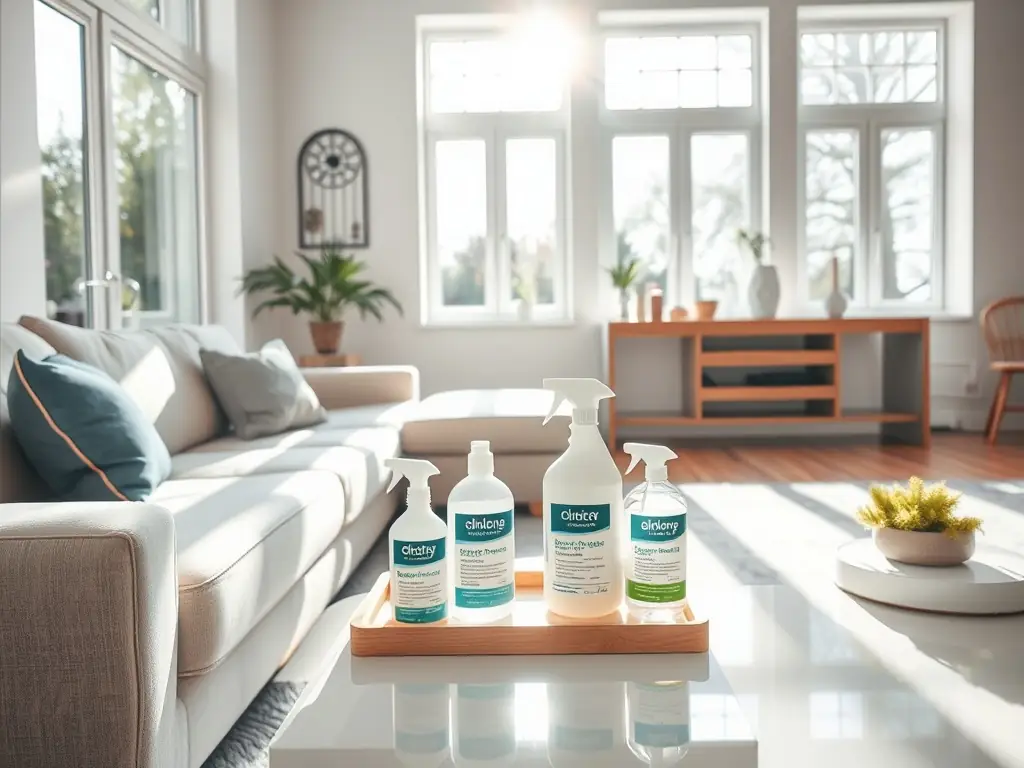 A bright and airy living room after professional nicotine odor removal, showcasing clean furniture and fresh air, emphasizing the transformation achieved by AstraPro's services.